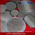 304 316 cheap wire mesh filter disc / stainless steel filter / mesh filter